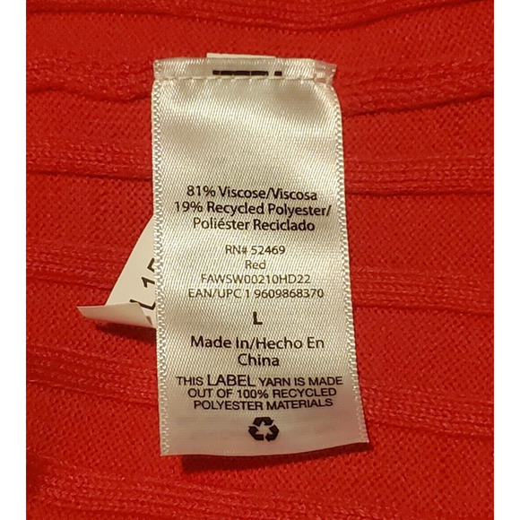 Free Assembly Ribbed Sweater Dress Long Sleeve Holiday Party Work Women Large - Picture 5 of 5